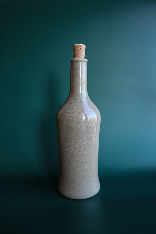Brutto Linen Stoneware Olive Oil Bottle