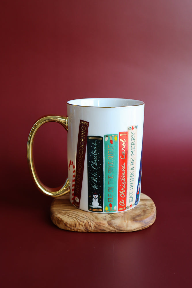 Festive Book Club Porcelain Mug