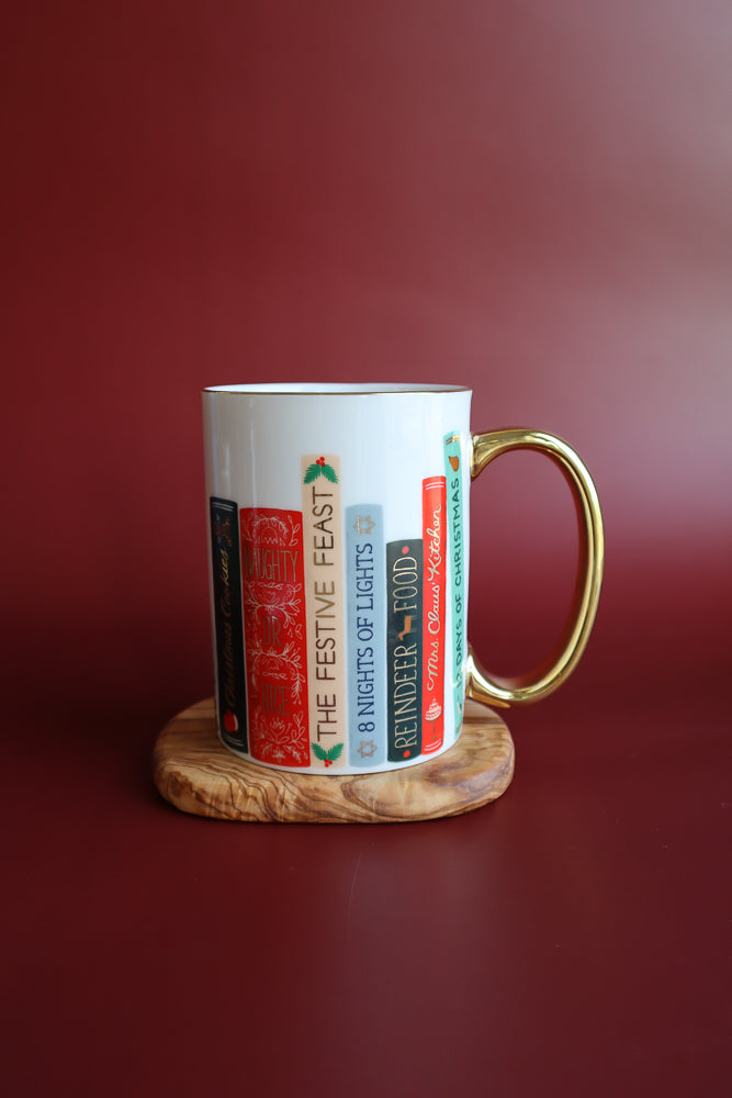 Festive Book Club Porcelain Mug