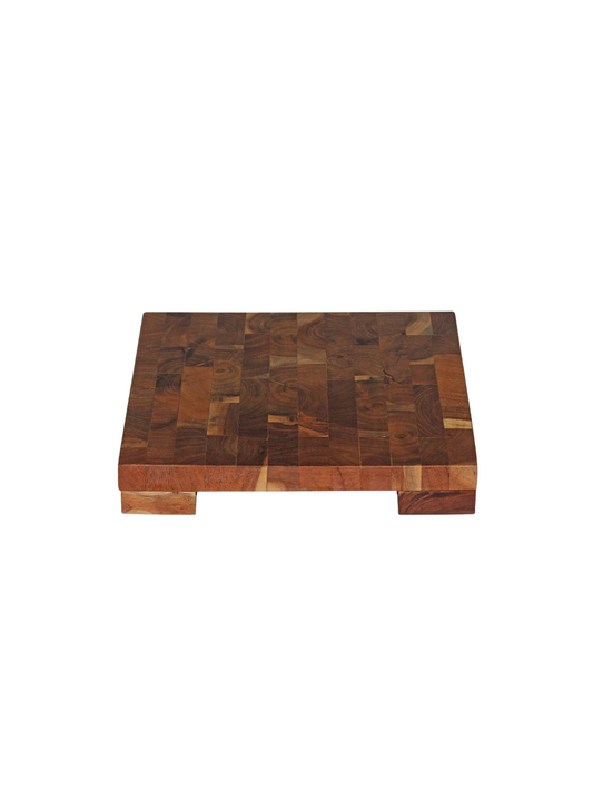 End-Grain Wood Cake Stand