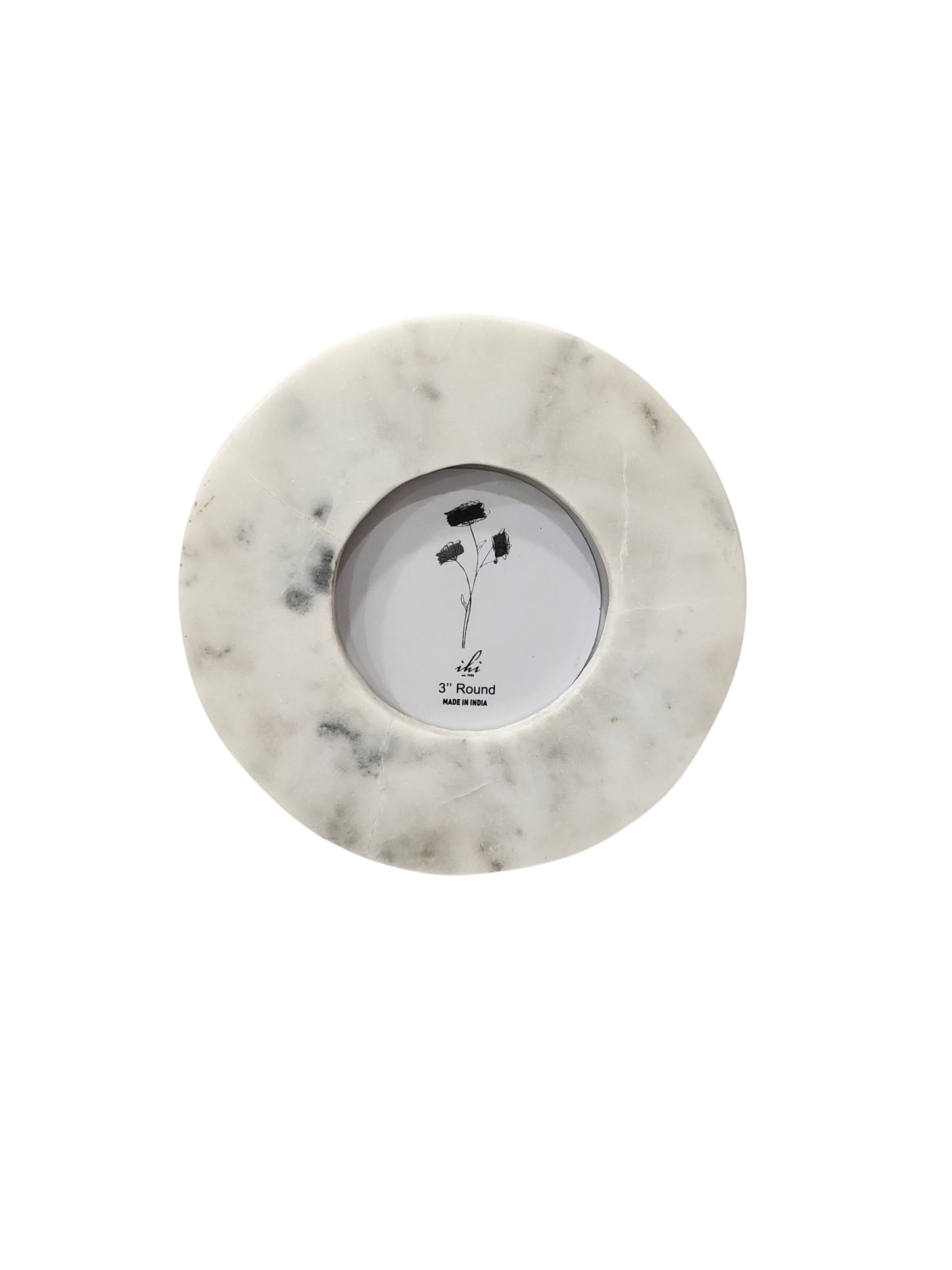 White Marble Photo Frame 3" x 3"