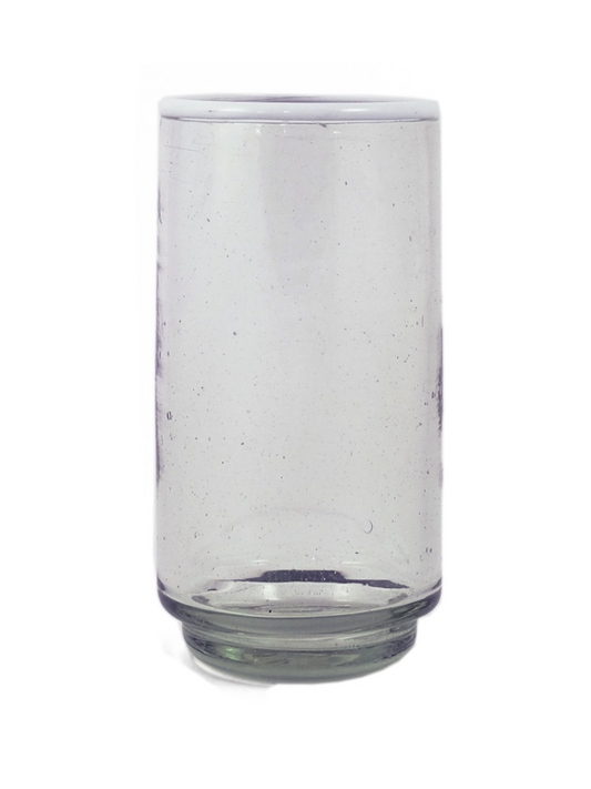 Large White Rim Stacking Glass