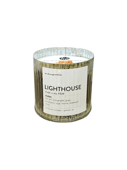 Lighthouse Wood Wick Candle