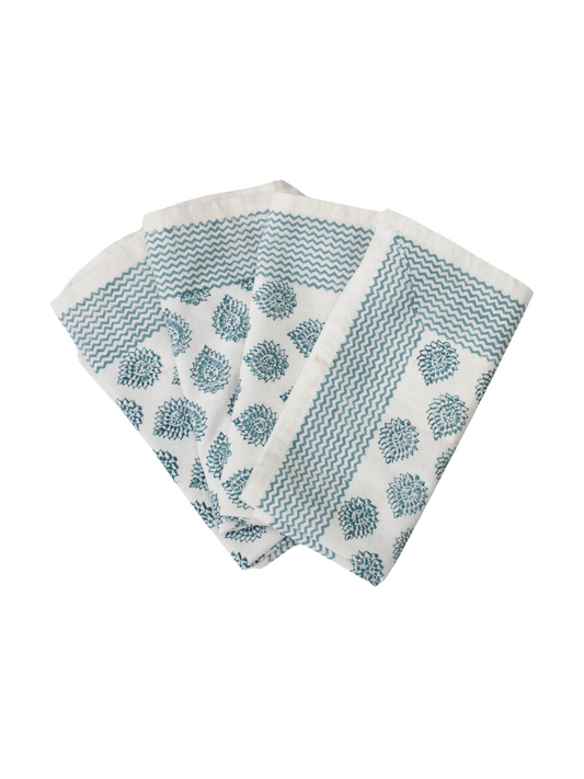 Napkin Little Lotus Blue (Set of 4)