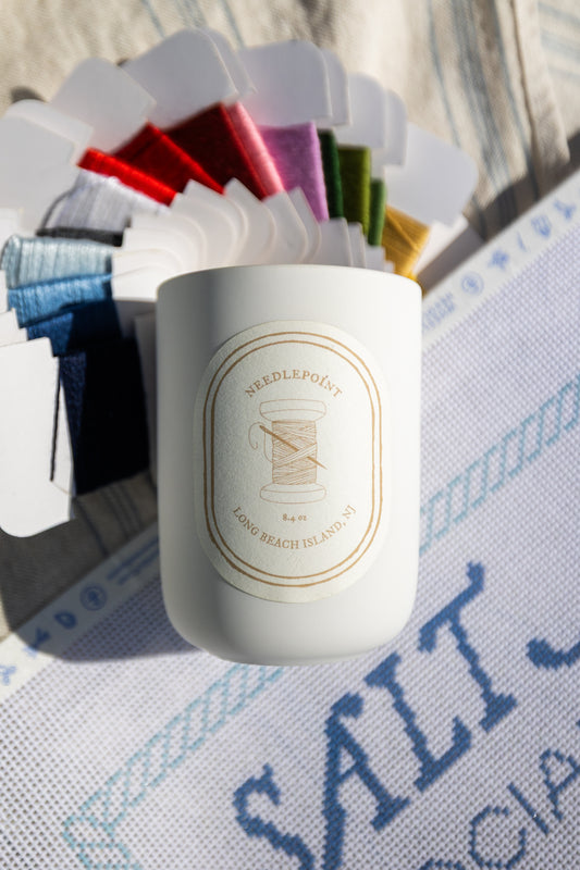 Needlepoint Candle
