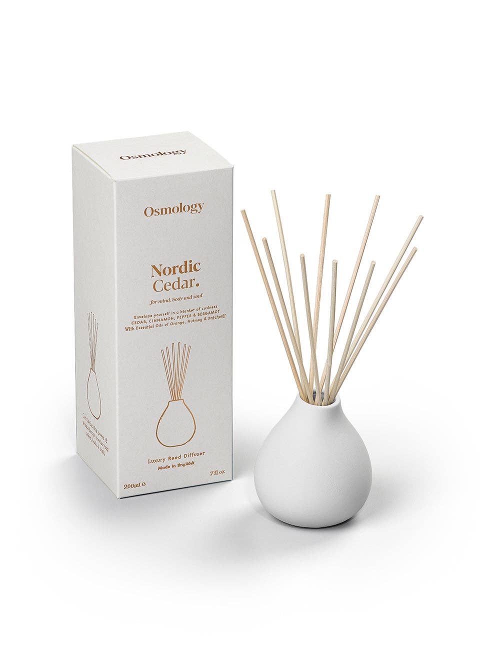 Nordic Cedar Reed Diffuser - Cedar Cinnamon and Bergamot