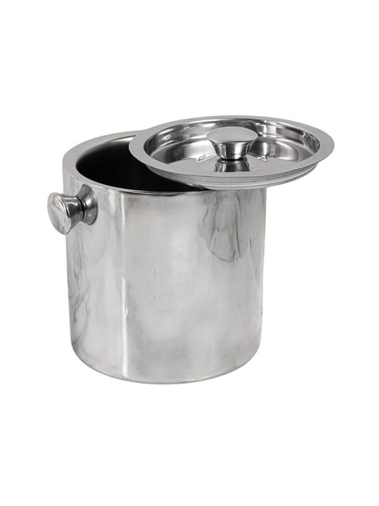 Polished Stainless Steel Ice Bucket with Lid