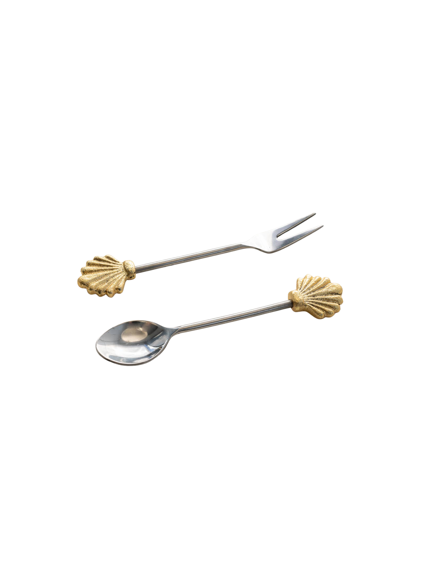 Golden Seashell Cutlery Set