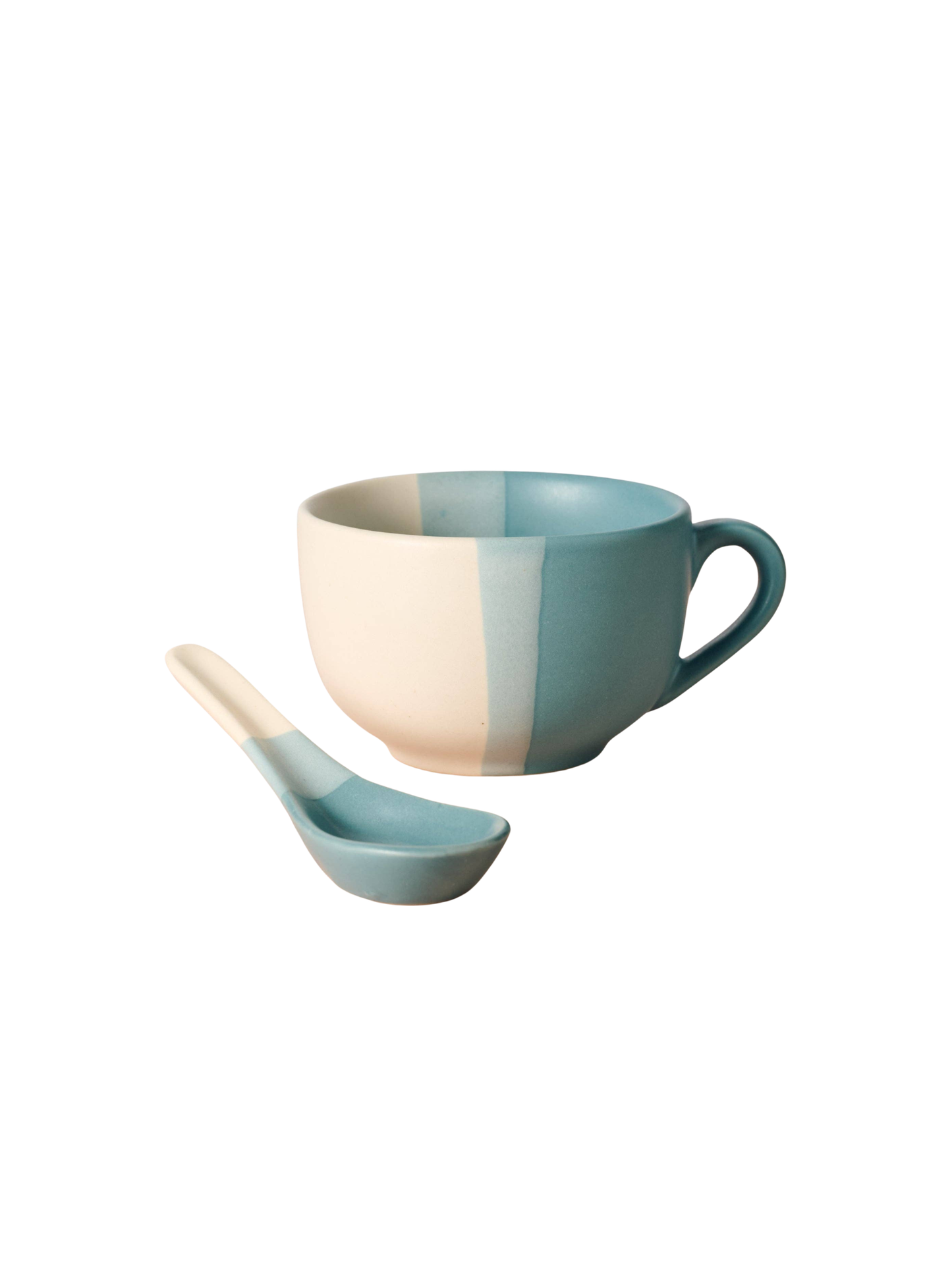 Pheeka Striped Jumbo Mug with Spoon