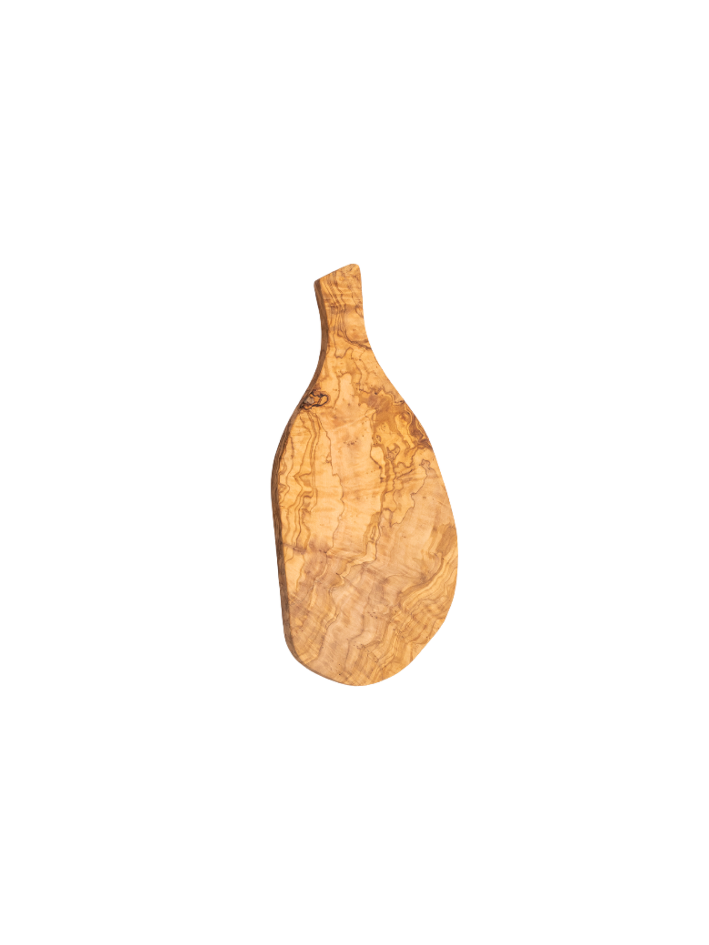 Natural Olive Wood Cheese Board with Handle