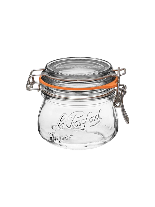 250ml Rounded French Glass Storage Jar