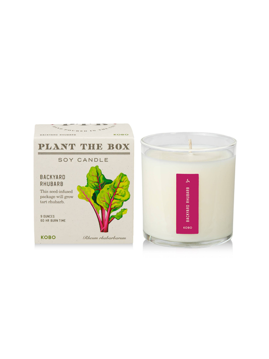 Backyard Rhubarb Candle