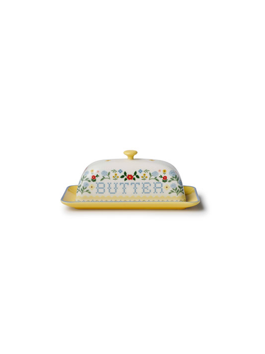 Home Sweet Home Porcelain Butter Dish