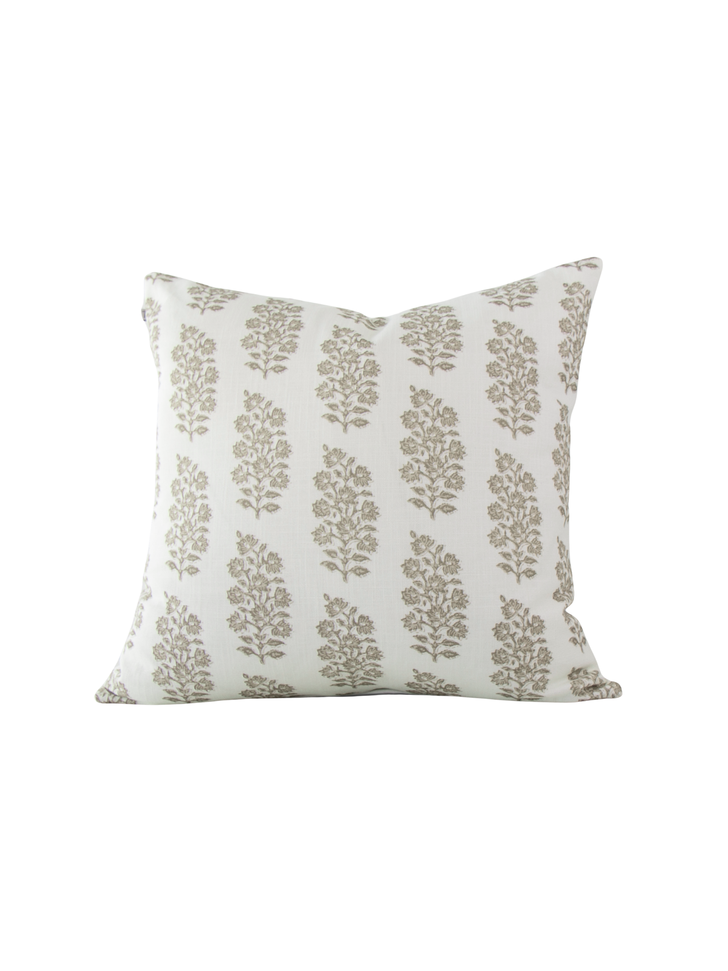 Millie Oyster Block Print Bouquet Pillow