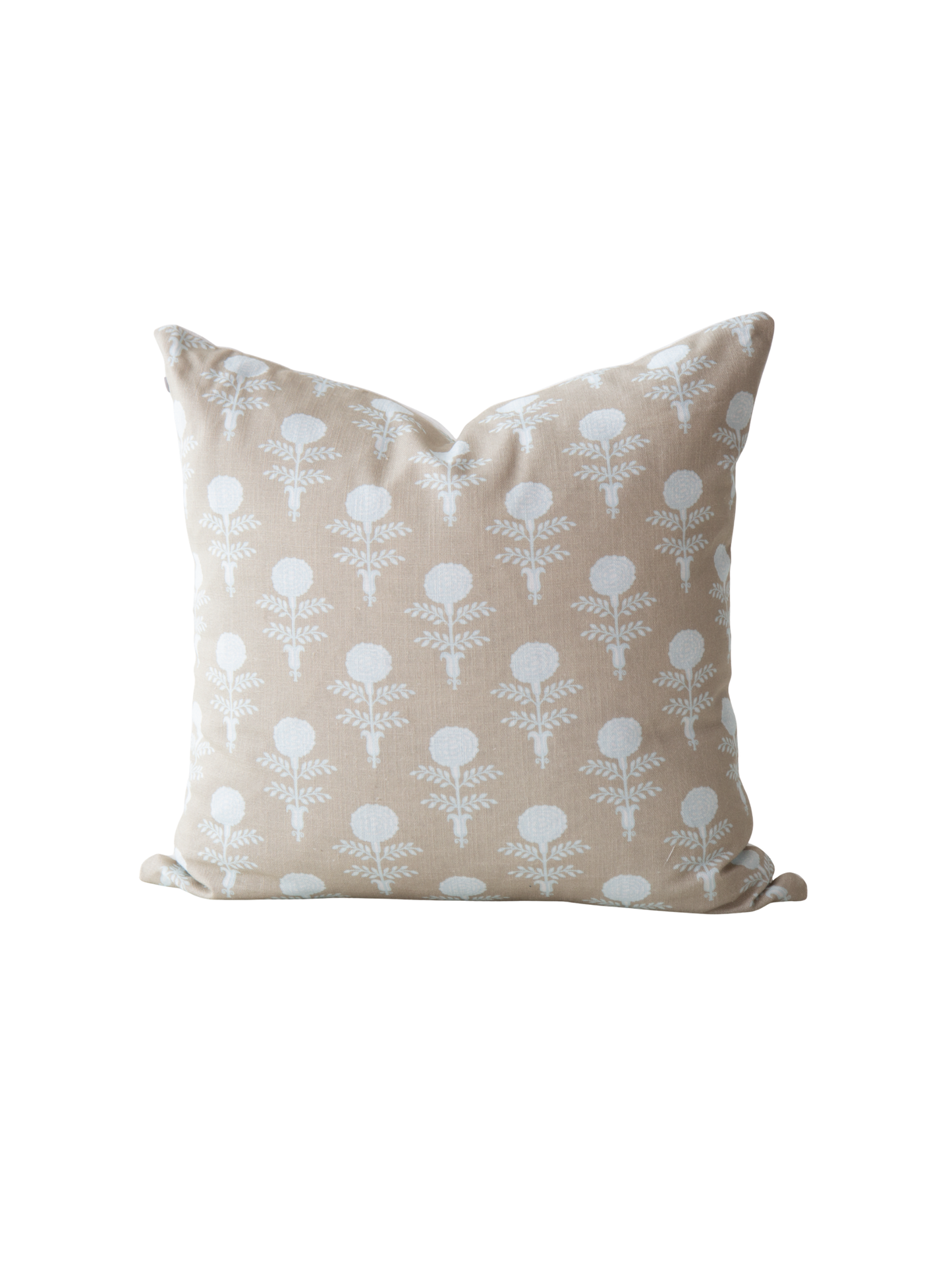 Elodie Oyster Block Print Pillow Cover
