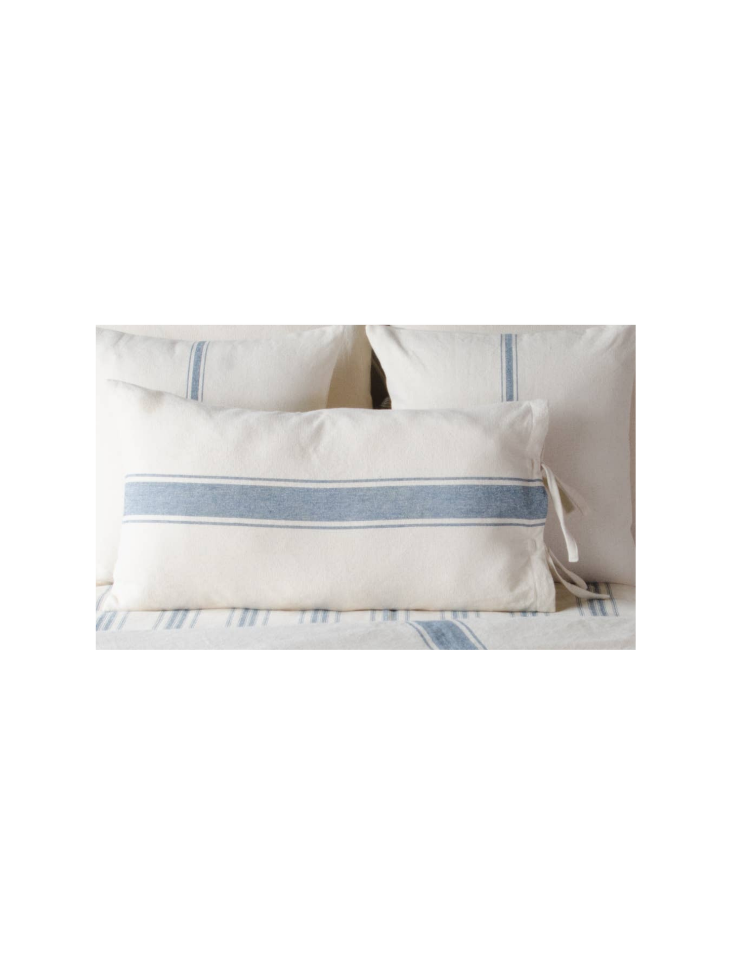 Grain Sack Stripe Lumbar Pillow