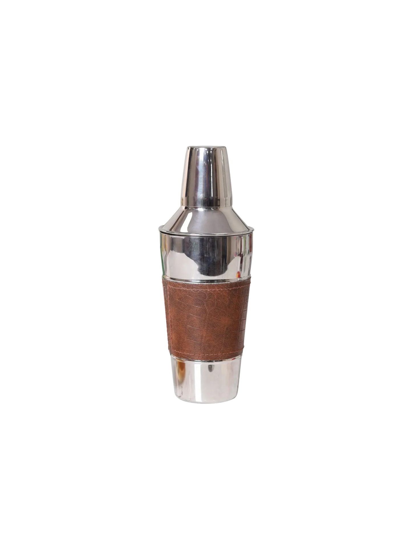 Leather Stainless Steel Cocktail Shaker