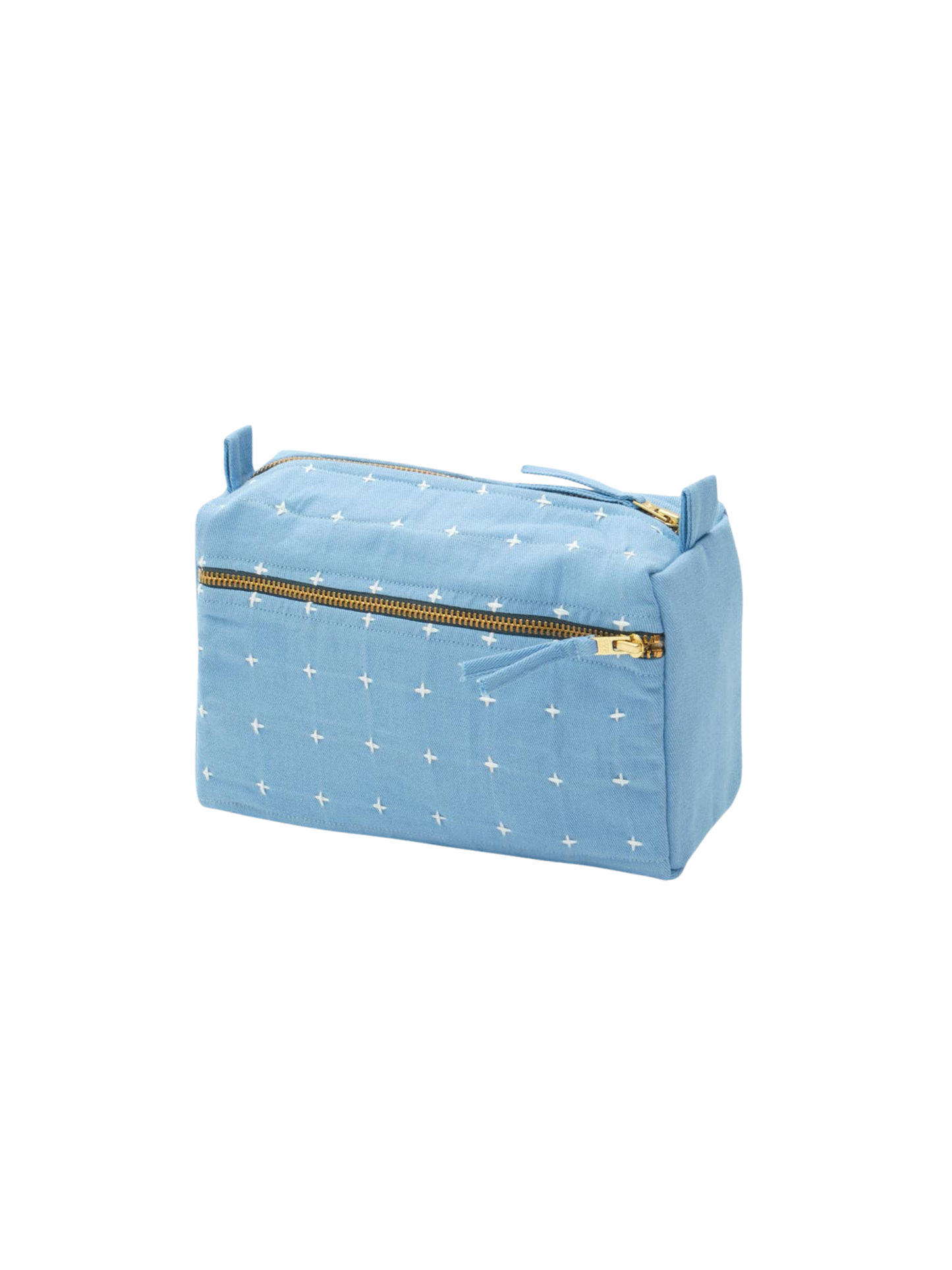 Cross-Stitch Medium Toiletry Bag: Dusk Blue