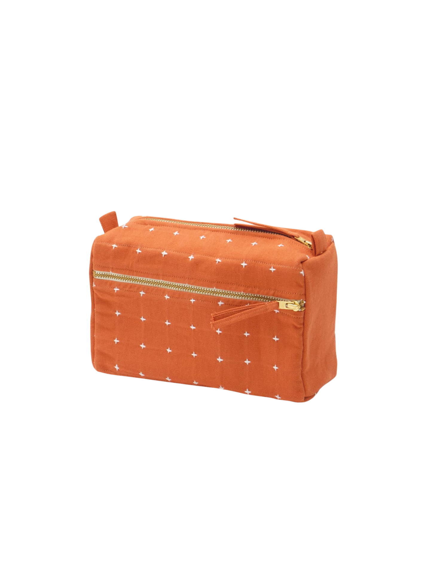 Cross-Stitch Medium Toiletry Bag: Apricot