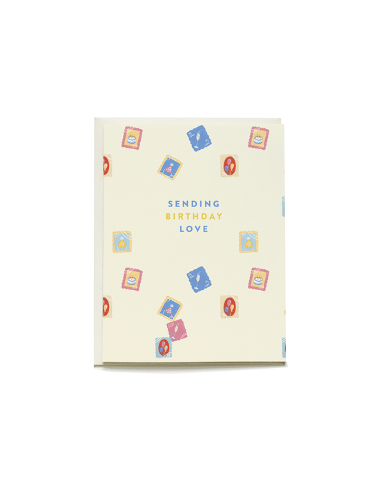 Birthday Stamps Greeting Card