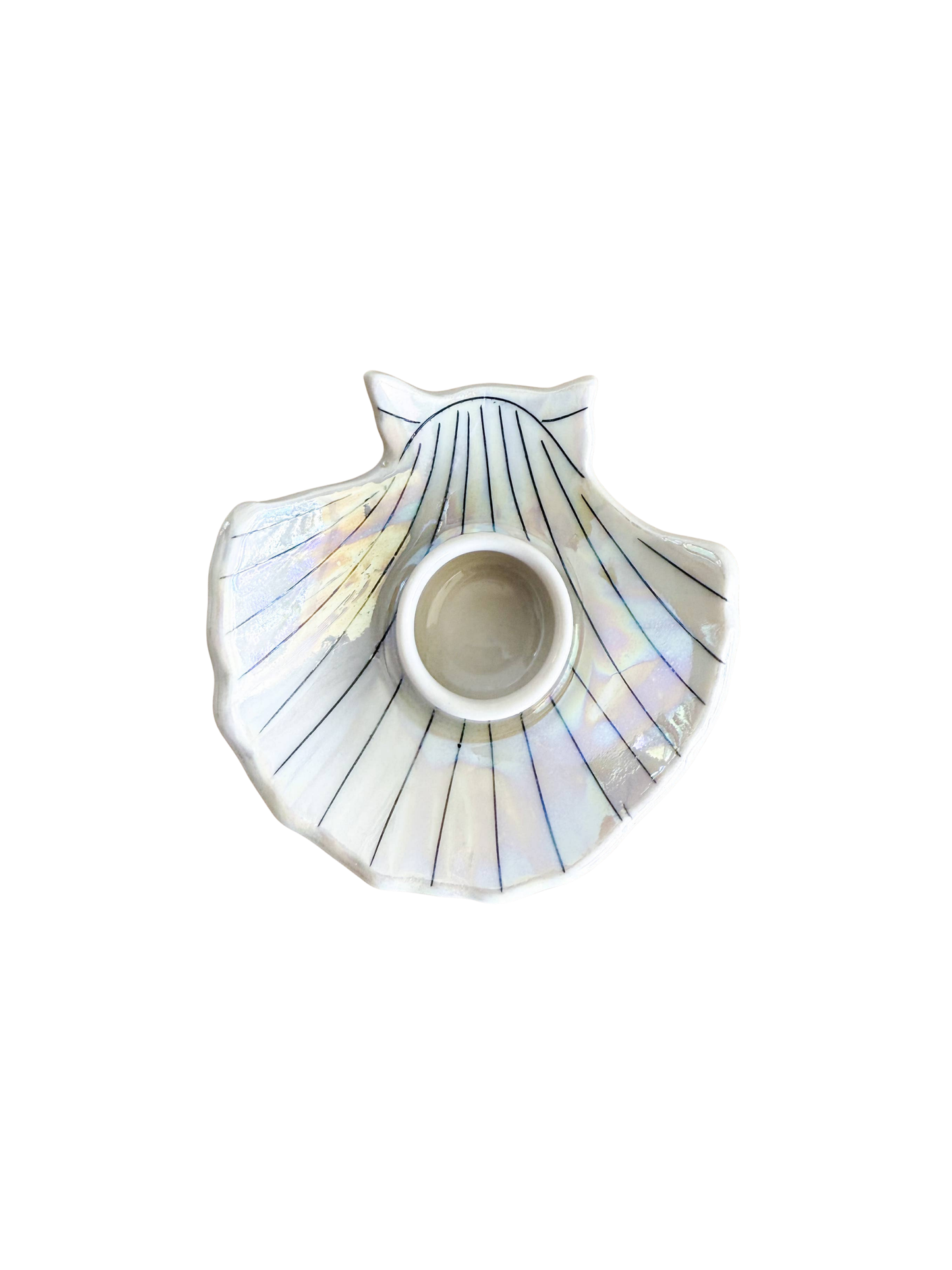 Shell Taper Candle Holder