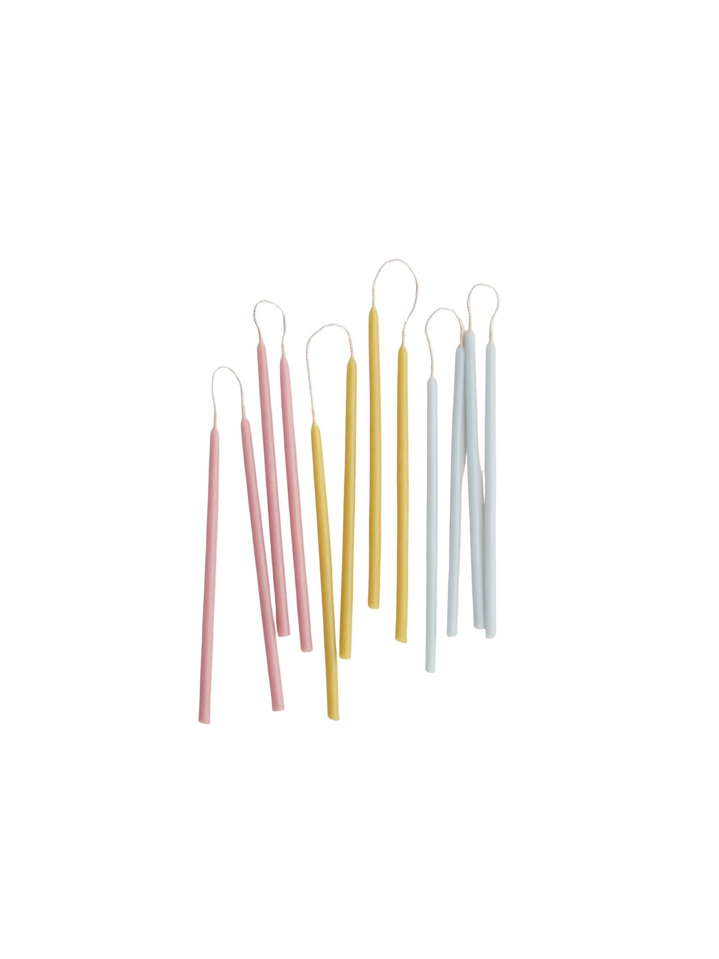 Beeswax Wishing Candles: Mixed Blossom Olive Mist