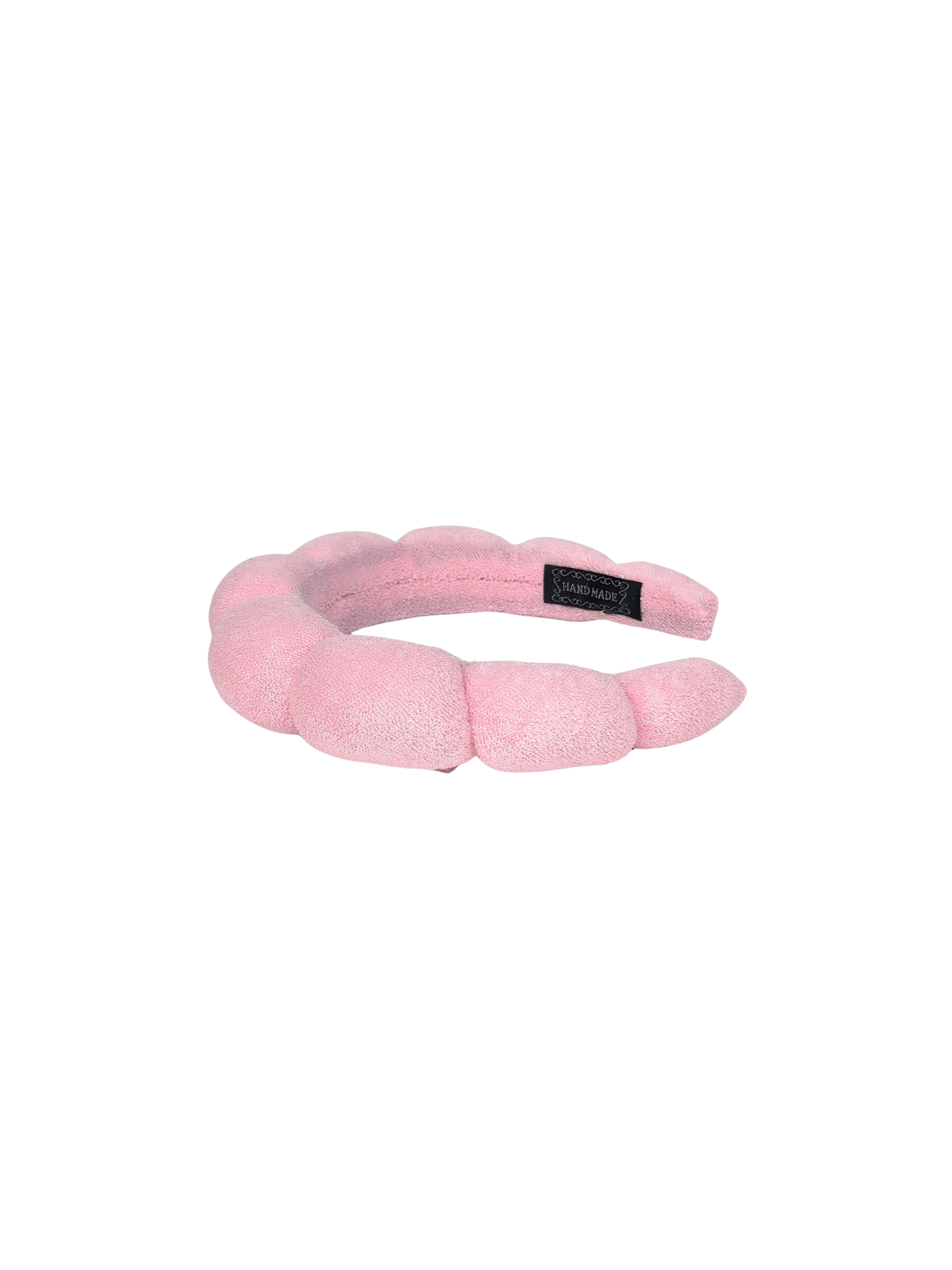 Serene Oasis Terry Cloth Bubble Spa Headbands: Pink