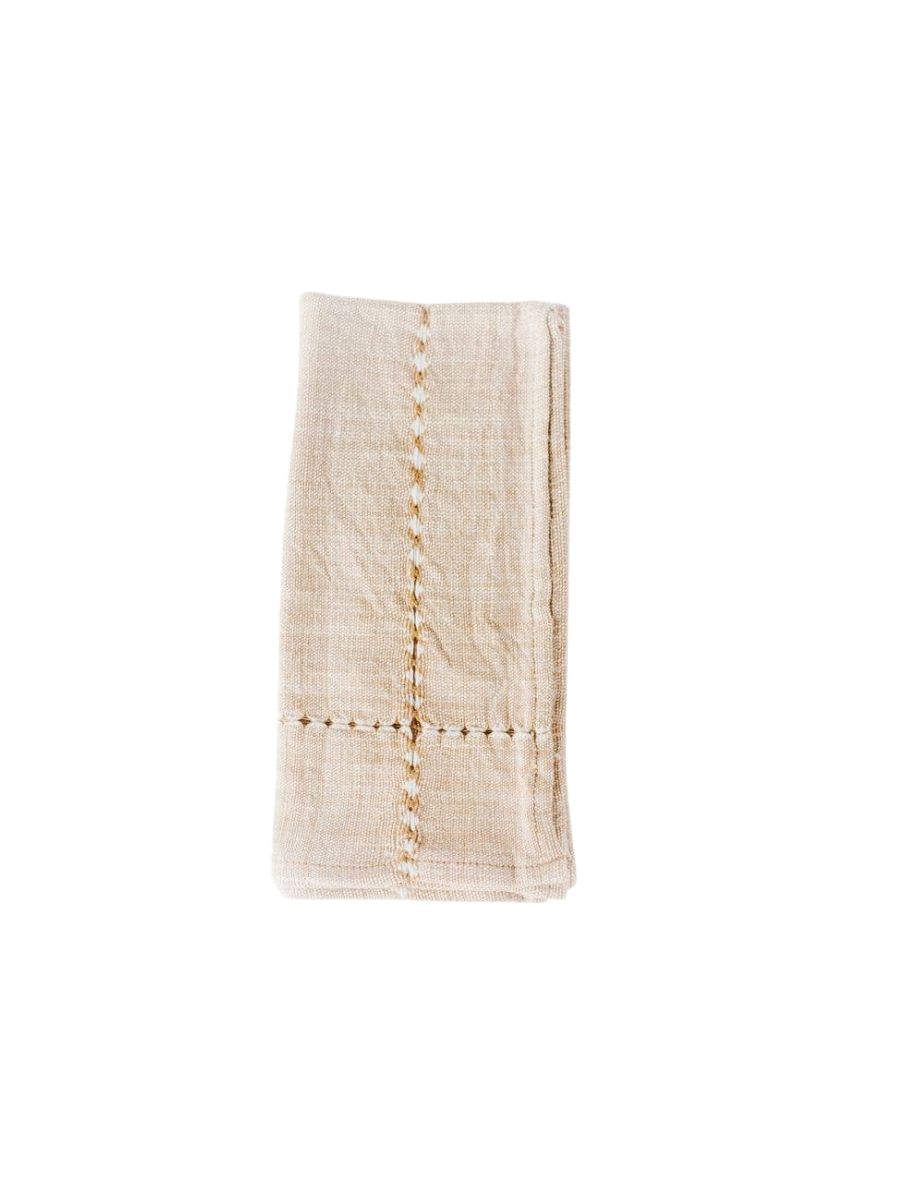 Pulled Cotton Napkin: Rattan