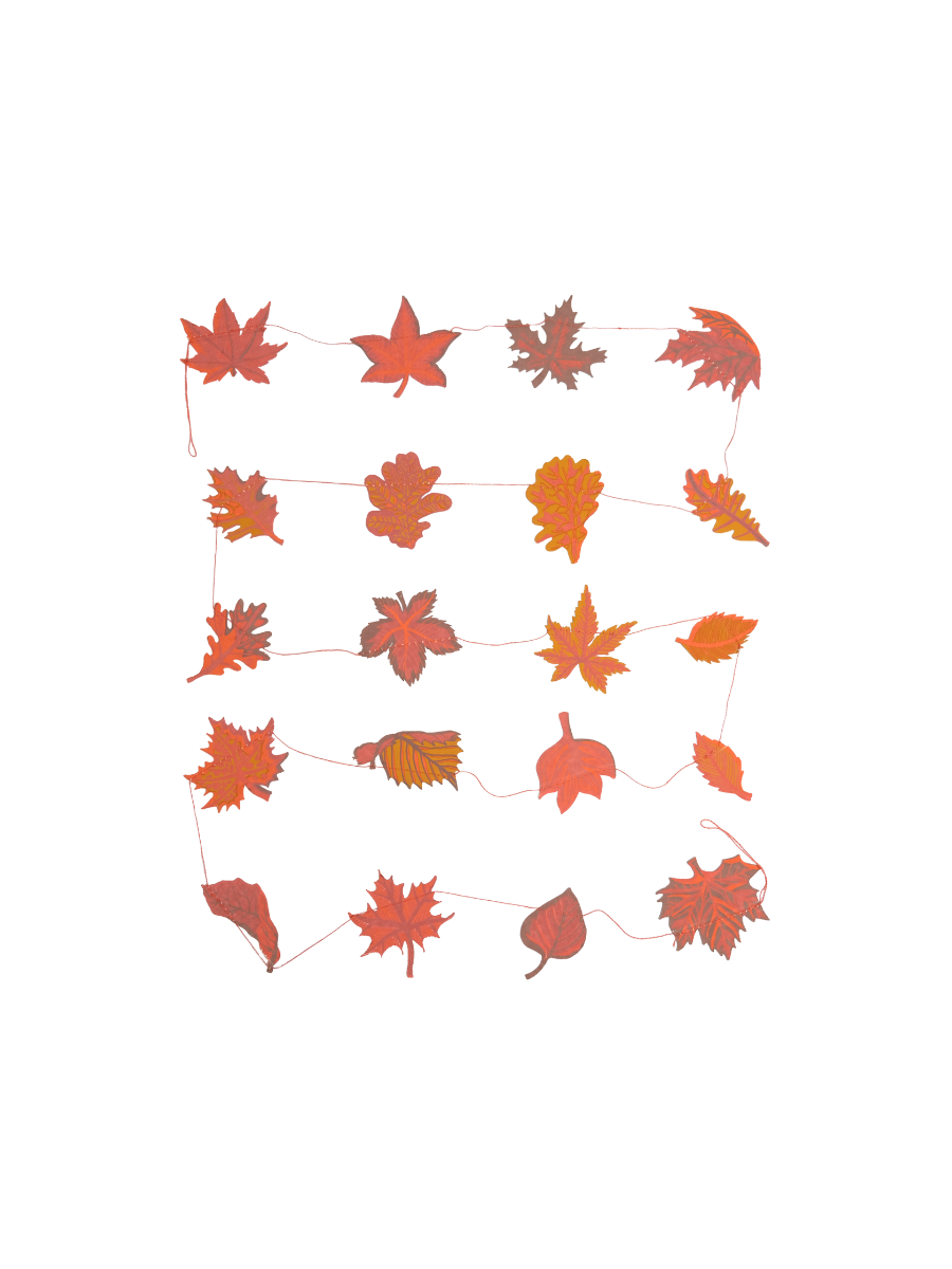 Autumn Leaves Sewn Garland