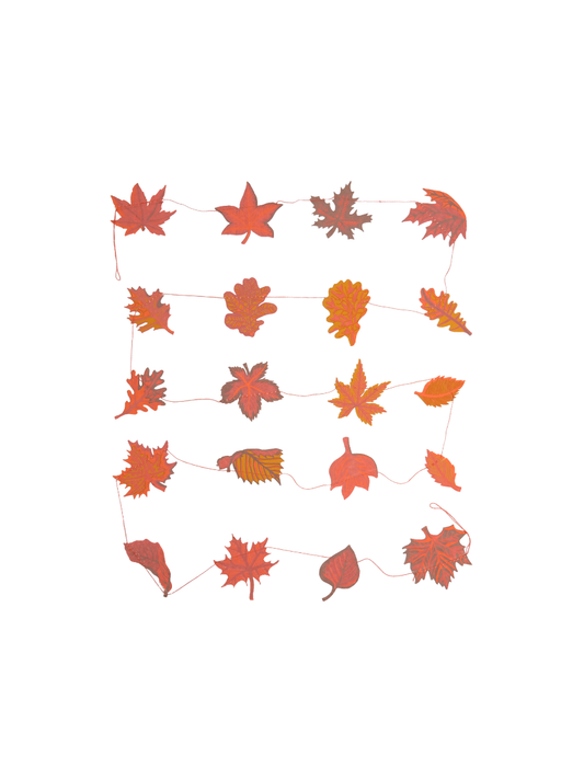 Autumn Leaves Sewn Garland