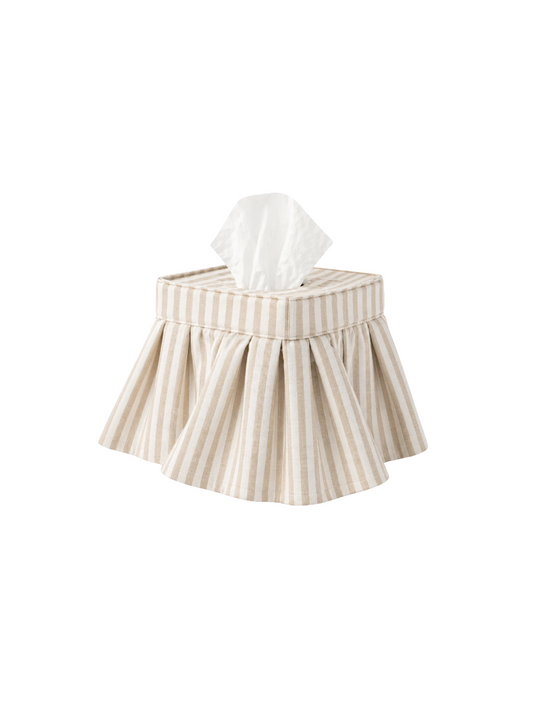 Oatmeal Linen Tissue Box Cover