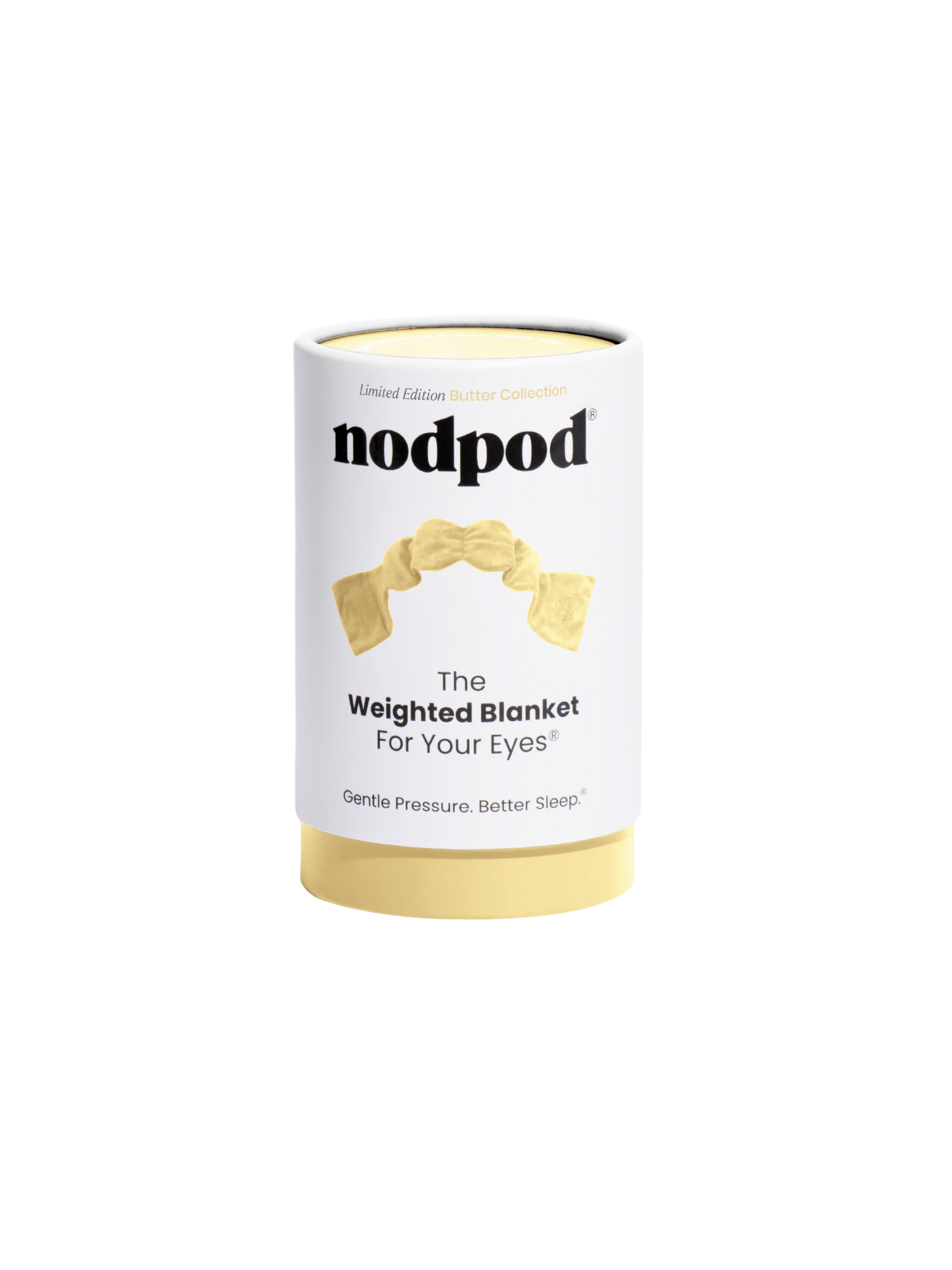 Butter Yellow Weighted Sleep Mask