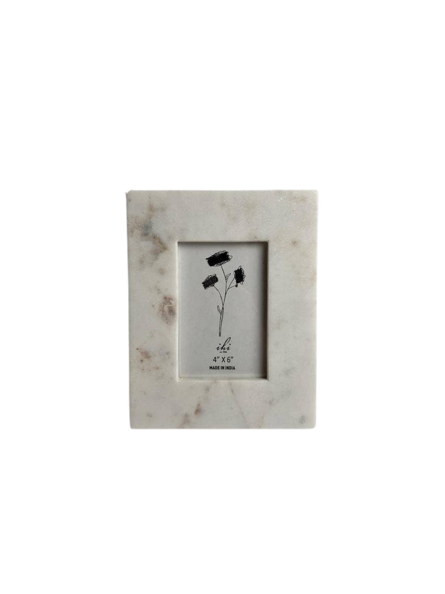 White Marble Frame 4x6
