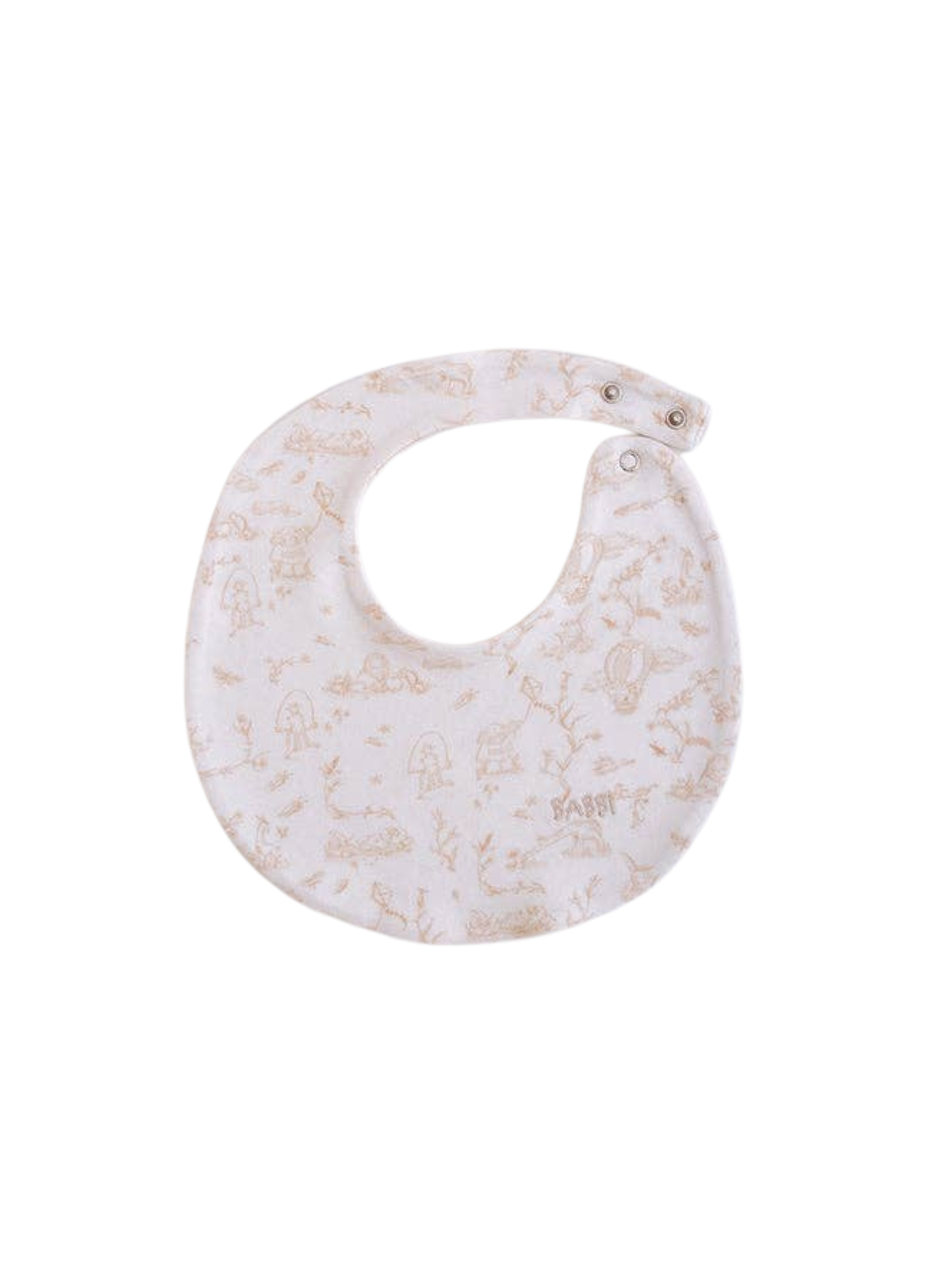 Bib - Toile De Jouy/Beige: 0-6 M