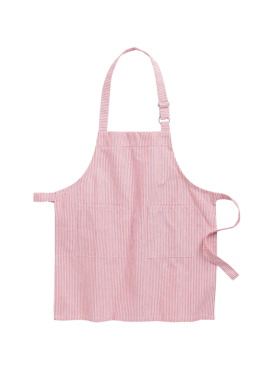 Kids' Red Striped Apron