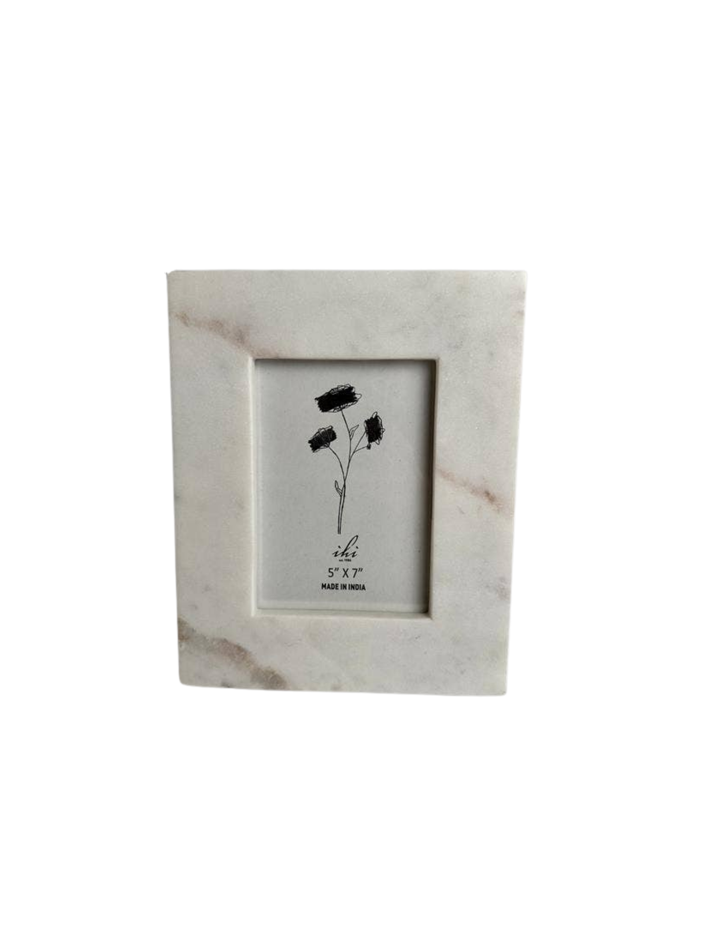 White Marble Photo Frame 5" x 7"