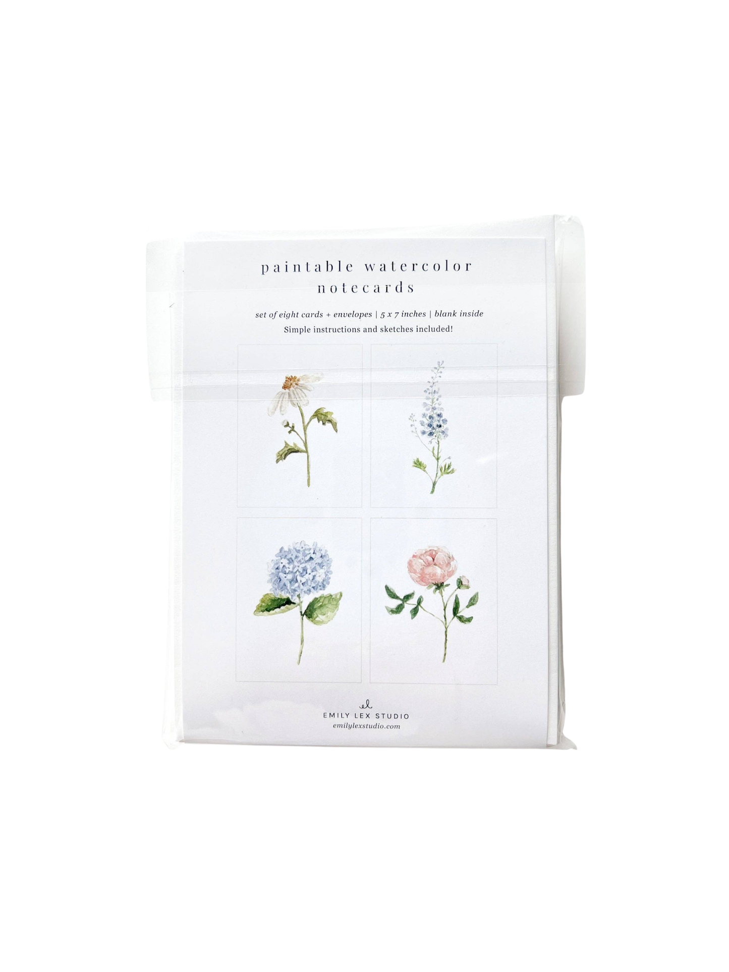 Garden Flowers - Watercolor Notecard Set