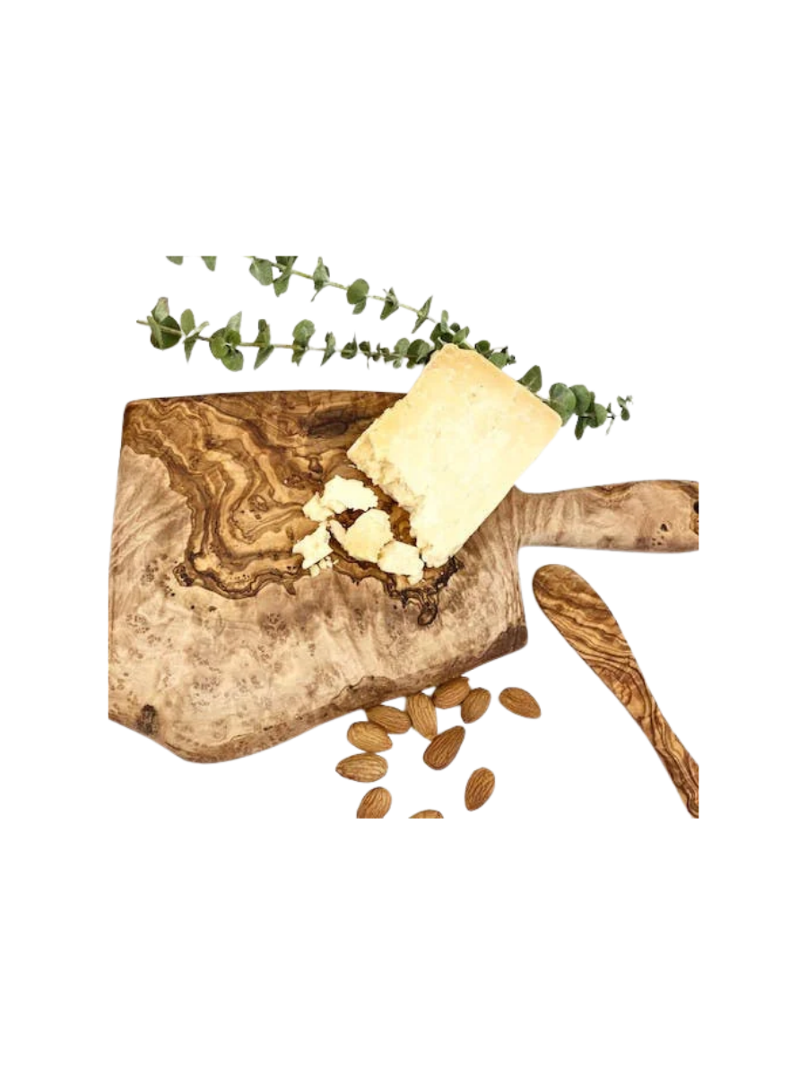 Rustic Olive Wood Cheese Board