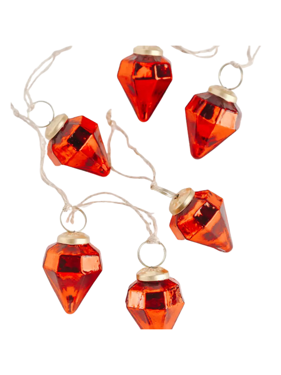 Red Glass Jewel Ornament