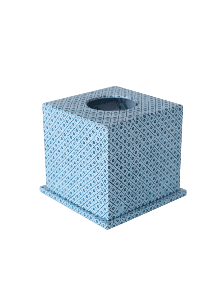 Indigo Tissue Box