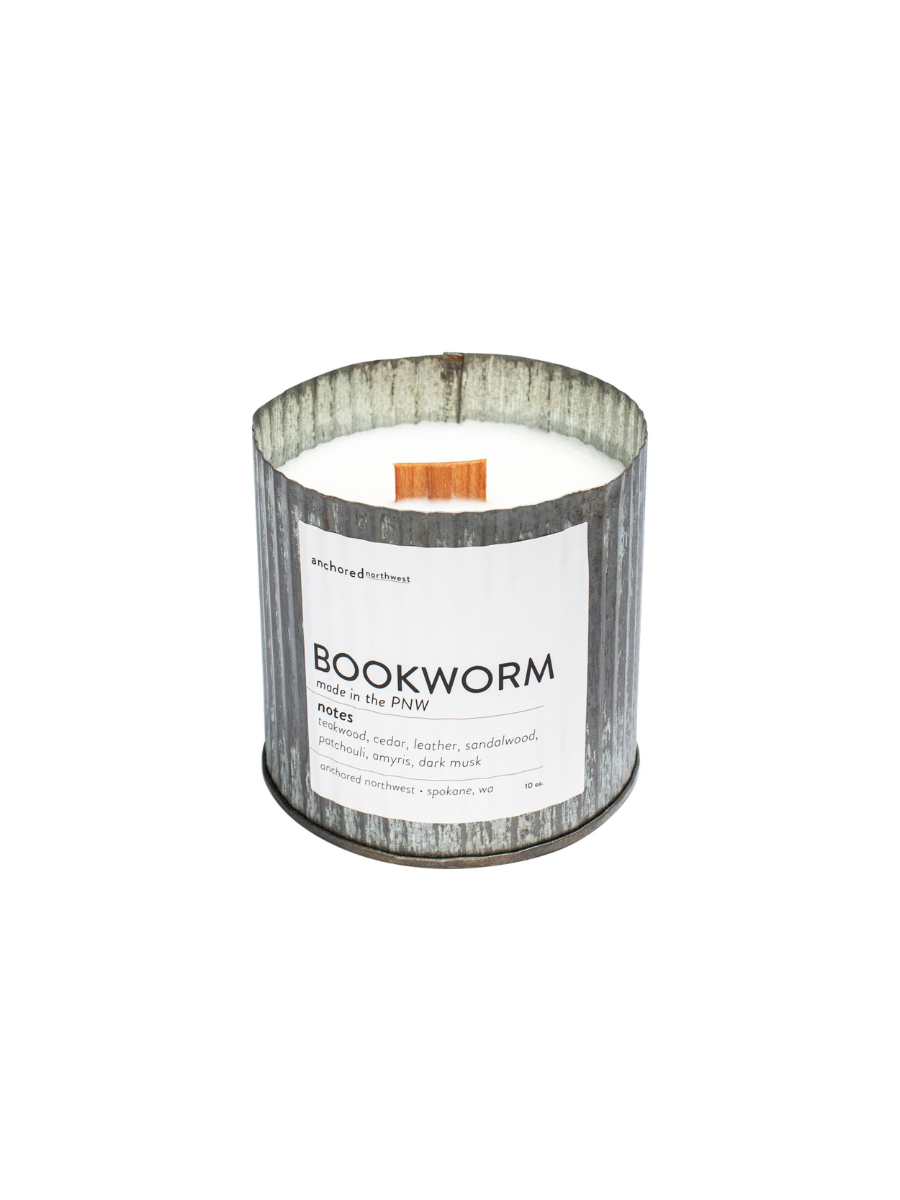 Bookworm Wood Wick Soy Candle