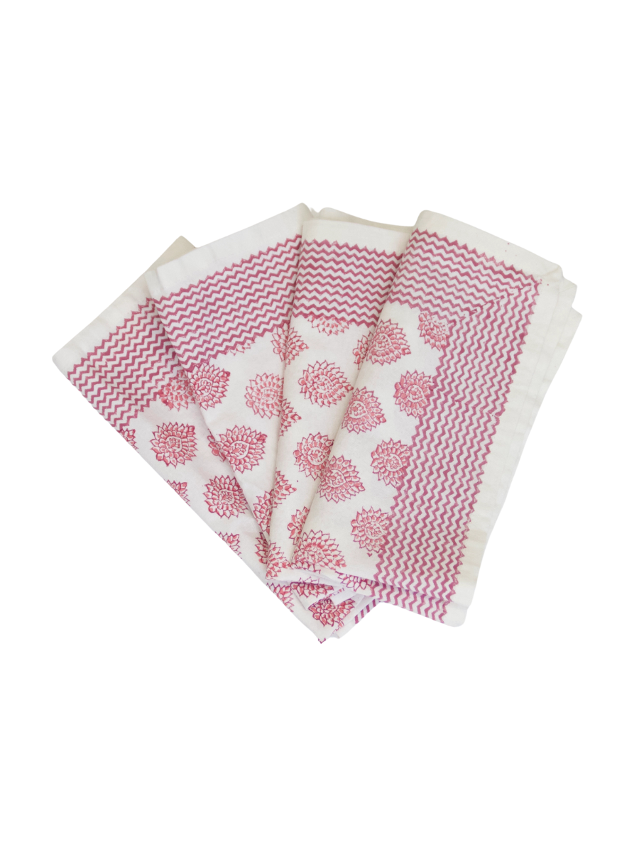 Napkin Little Lotus Roza (Set of 4)