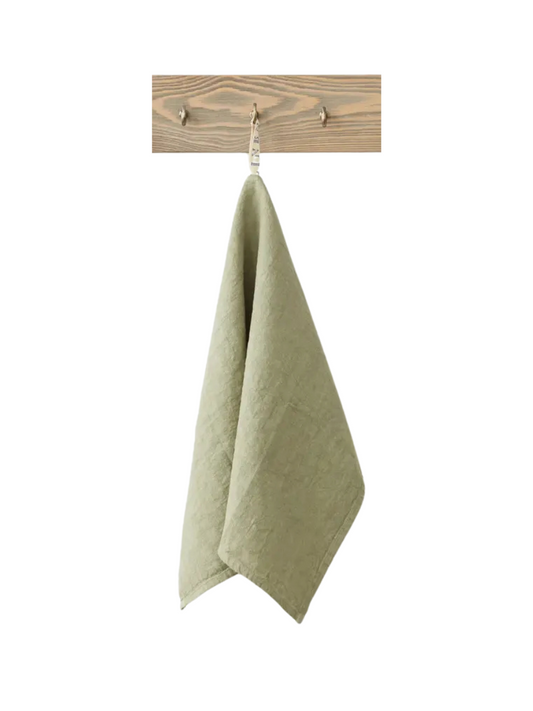 Sage European Linen Tea Towel