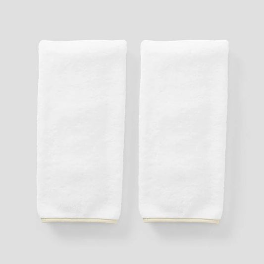 (Pair) Hand Towels, Sand Piping