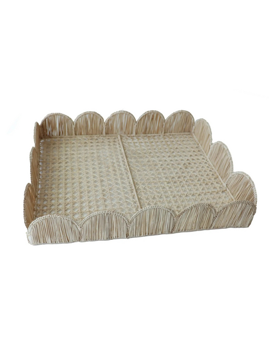 Scallop Rectangular Tray