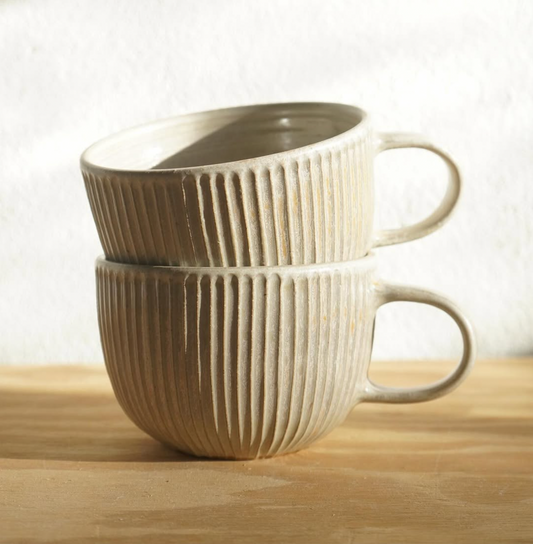 Fluted Latte Mug