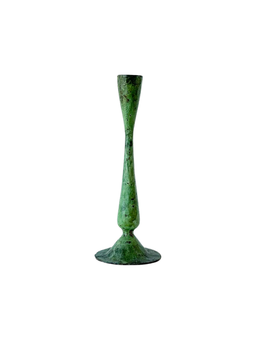 Shelley Verdigris Candle Holder, Small