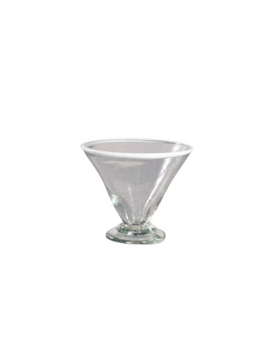 White Rim Margarita Glass