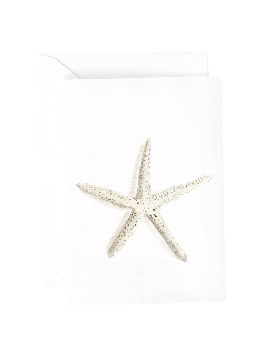 Starfish mini notecard