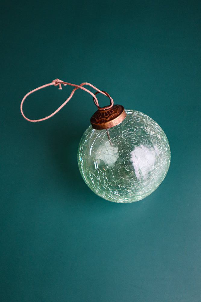 Crackle Glass Ornament